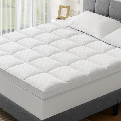 Twin Full Size Mattress Pad Cover, Extra Thick 5D Mattress Topper with Pillow Top