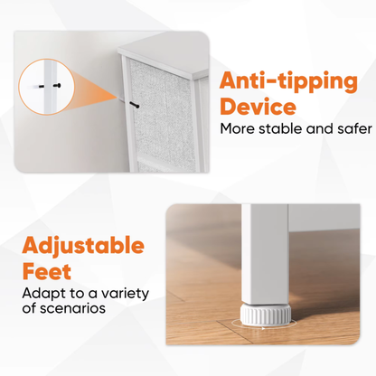 8 Fabric Drawers Storage Cabinet with Steel Frame Assembly Closet for Clothes