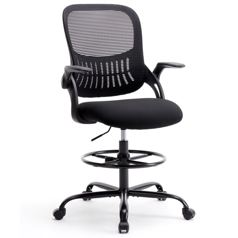 Ergonomic Mesh Office Desk Chair with Adjustable Height, Swivel &amp; Rolling Wheels