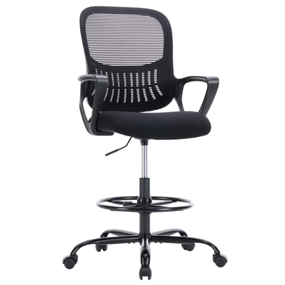 Ergonomic Mesh Office Desk Chair with Adjustable Height, Swivel &amp; Rolling Wheels