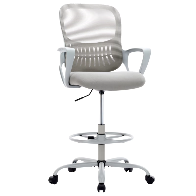 Ergonomic Mesh Office Desk Chair with Adjustable Height, Swivel &amp; Rolling Wheels