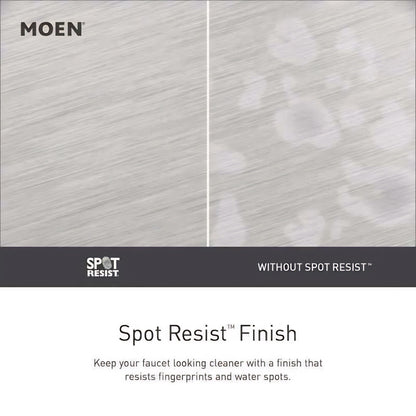 MOEN Banbury 86924SRN 2-Handle Deck-Mount High Arc Roman Tub Faucet in Spot Resist Brushed Nickel (Valve Included).