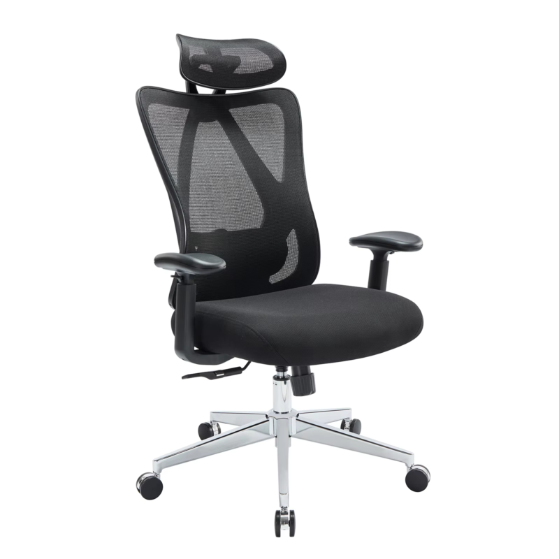 Ergonomic Mesh Office Chair with Lumbar Support, Adjustable Headrest, Swivel