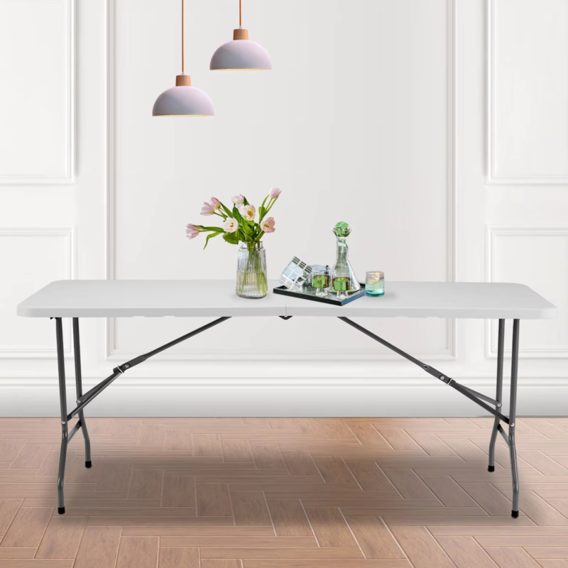 Portable Folding Outdoor Table, Heavy Duty with Carrying Handle For Camping, Dining