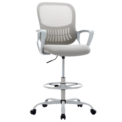 Ergonomic Mesh Office Desk Chair with Adjustable Height, Swivel &amp; Rolling Wheels