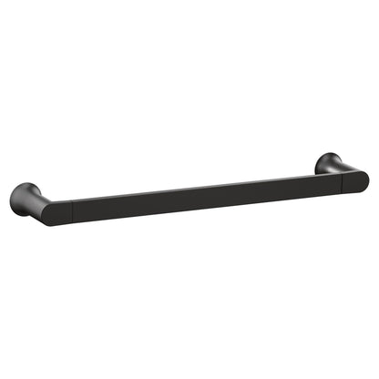 Moen Genta LX Matte Black Modern 18-Inch Single Kitchen or Bathroom Towel Bar, BH3818BL