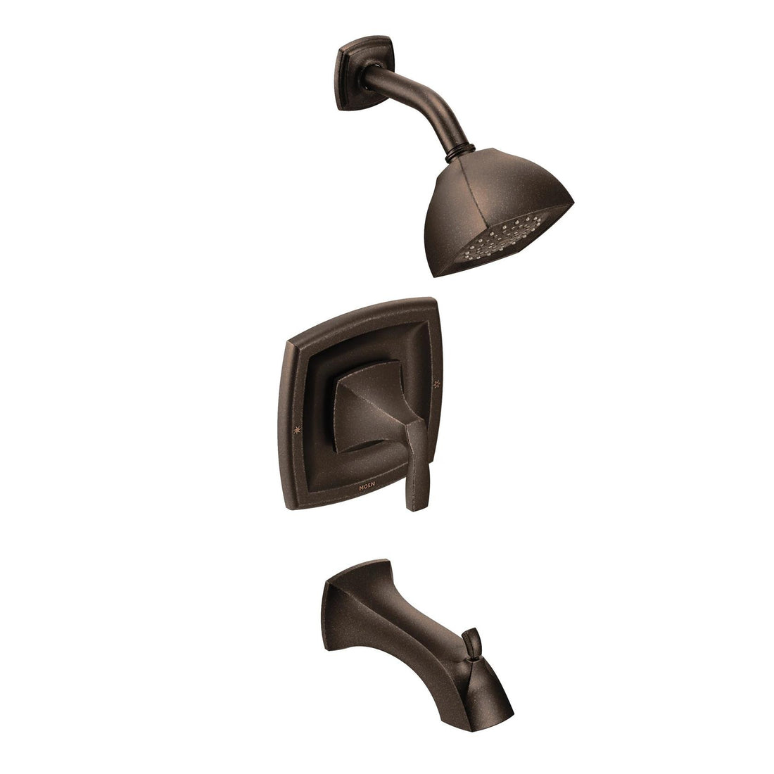MOEN Voss T2693EPORB One Handle Posi-Temp Tub and Shower Faucet Trim Kit in Oil Rubbed Bronze (Valve Not Included)