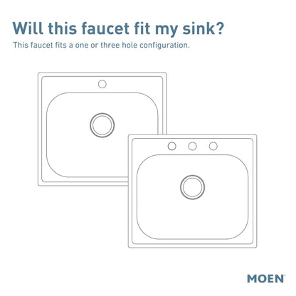 MOEN Conneaut 87801SRS One Handle Pulldown Kitchen Sink Faucet with Power Clean in Spot Resist Stainless