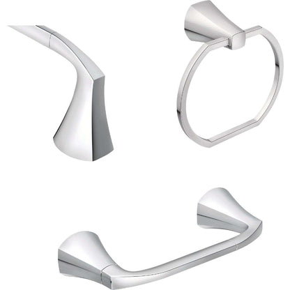Moen MY8793CH Lindor Chrome pivoting Paper Holder Towel bar Towel Ring Chrome