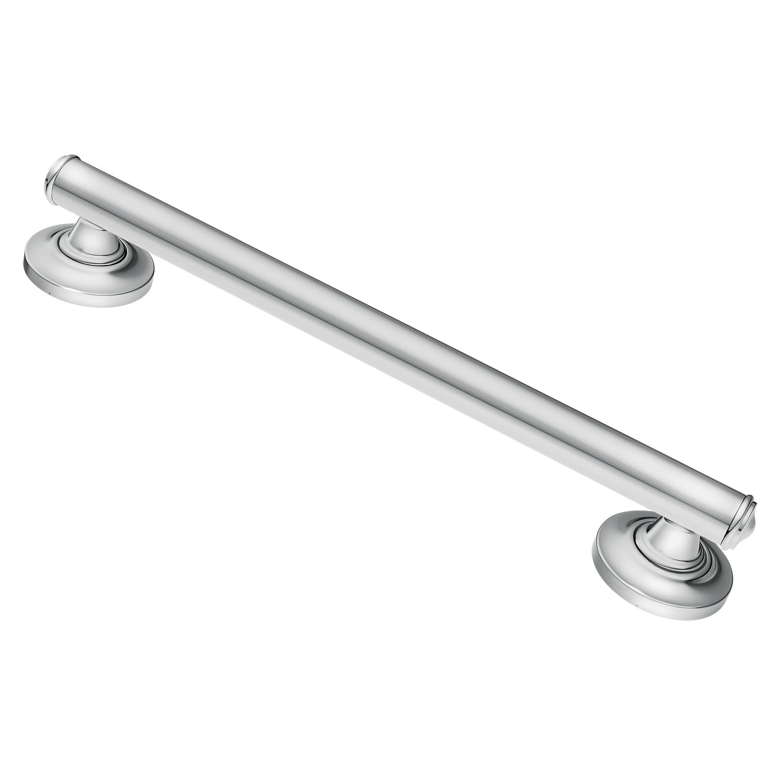 Moen LR8724D1GCH Bathroom Safety 24-Inch Designer Bathroom Grab Bar with Curled Grip, Stainless