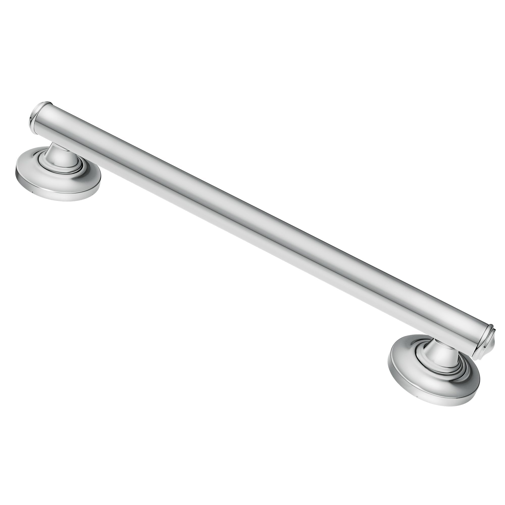 Moen LR8724D1GCH Bathroom Safety 24-Inch Designer Bathroom Grab Bar with Curled Grip, Stainless