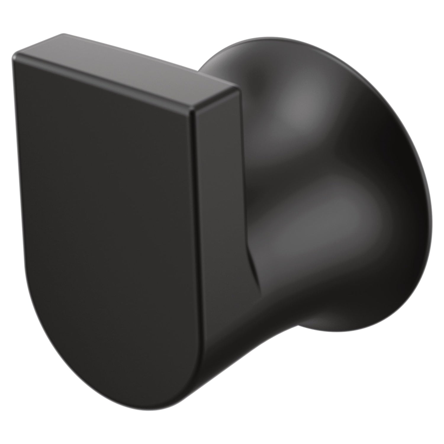 Moen Genta LX Modern Single Robe Hook or Towel Hanger for Kitchen or Bathroom, Matte Black, BH3803BL