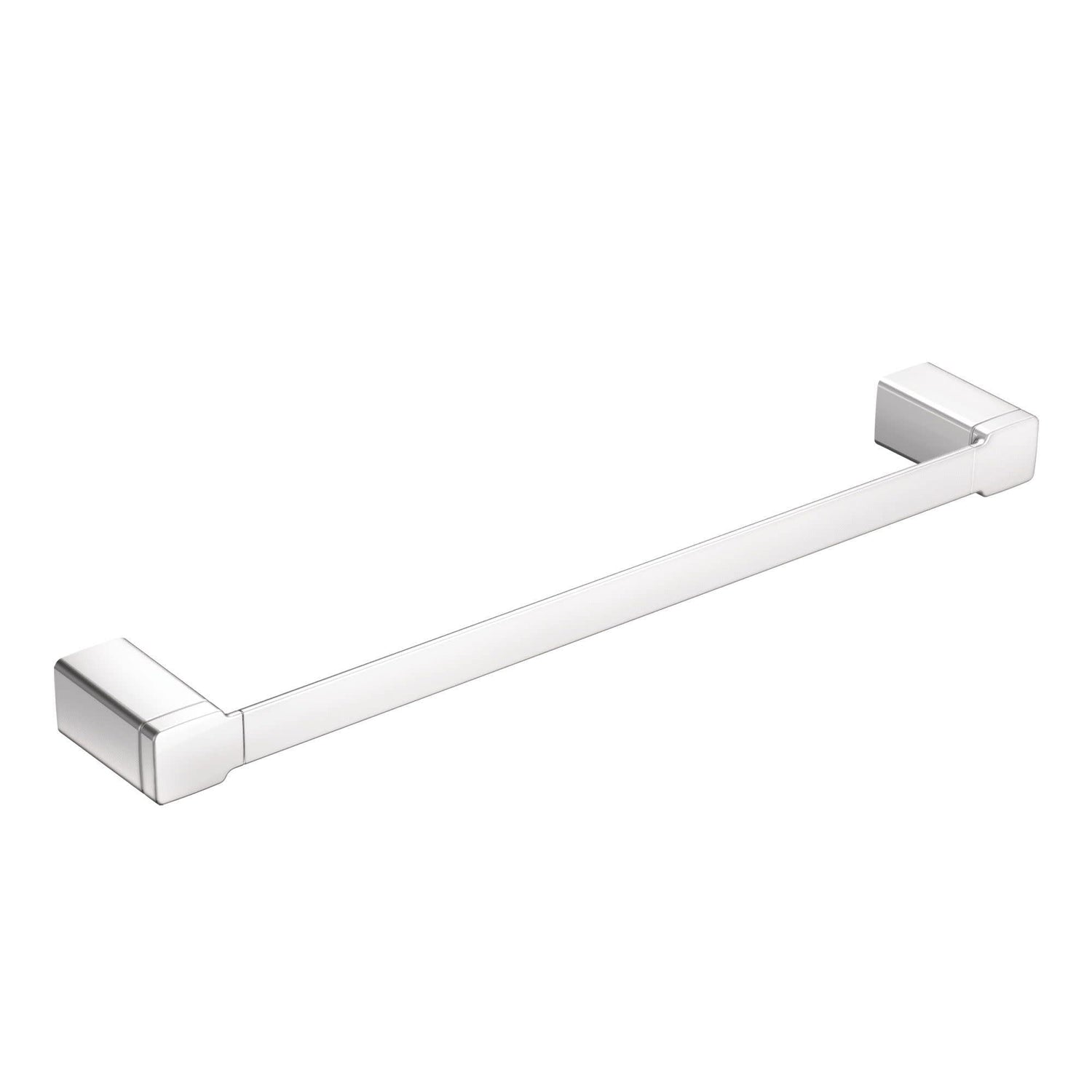 Moen YB8818CH 90 Degree 18-Inch Single Bathroom Towel Bar, Chrome