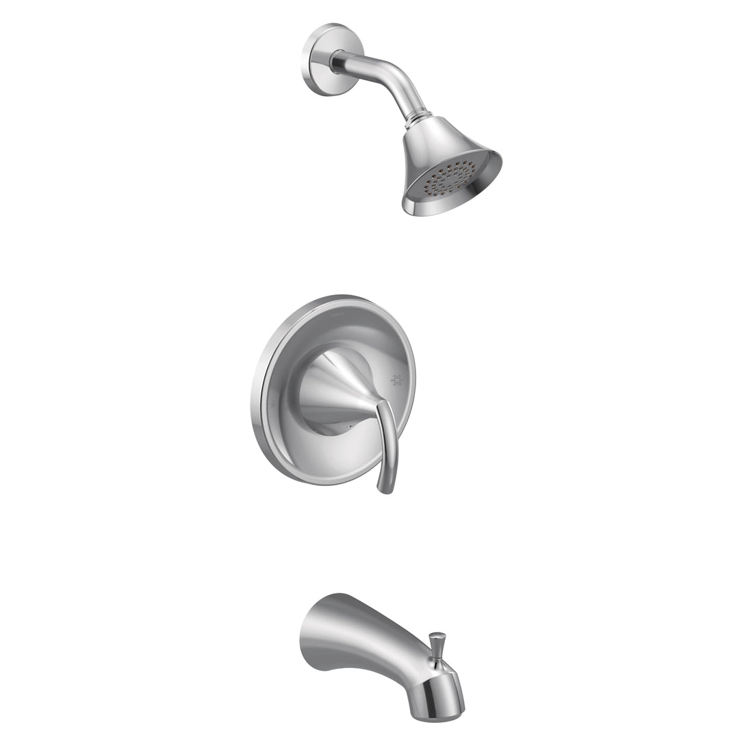 MOEN Glyde T2743EP 1-Handle 1-Spray Single-Handle Posi-Temp Tub and Shower Faucet Trim Kit in Chrome (Valve Not Included)