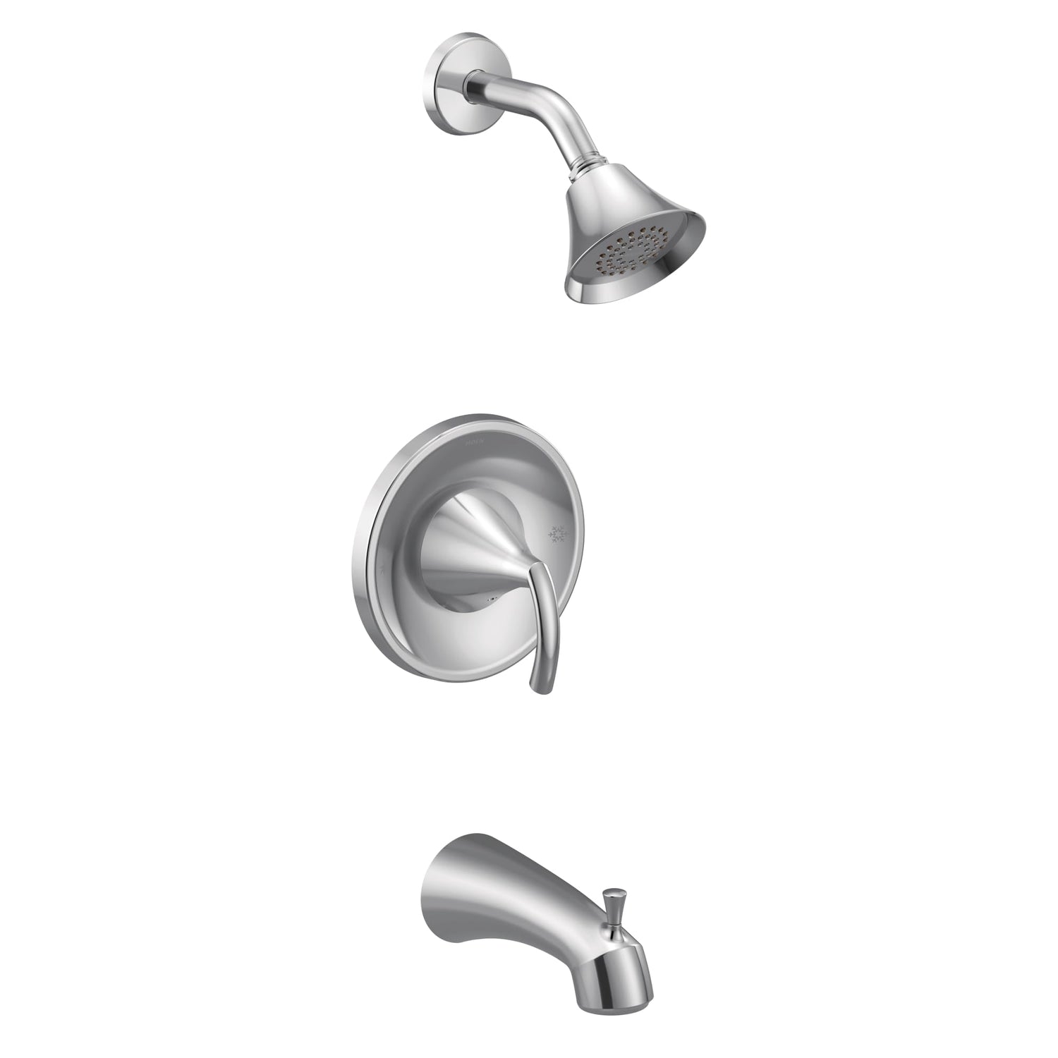 MOEN Glyde T2743EP 1-Handle 1-Spray Single-Handle Posi-Temp Tub and Shower Faucet Trim Kit in Chrome (Valve Not Included)