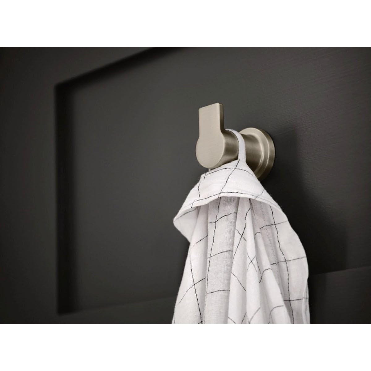 Moen Y1103BN Rinza Spot resist brushed nickel robe hook
