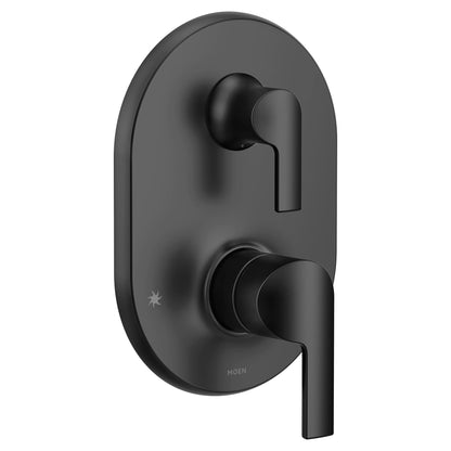MOEN Doux UTS2611BL M-CORE 3-Series 2-Handle Shower Trim Kit with Integrated Transfer Valve in Matte Black (Valve Not Included)