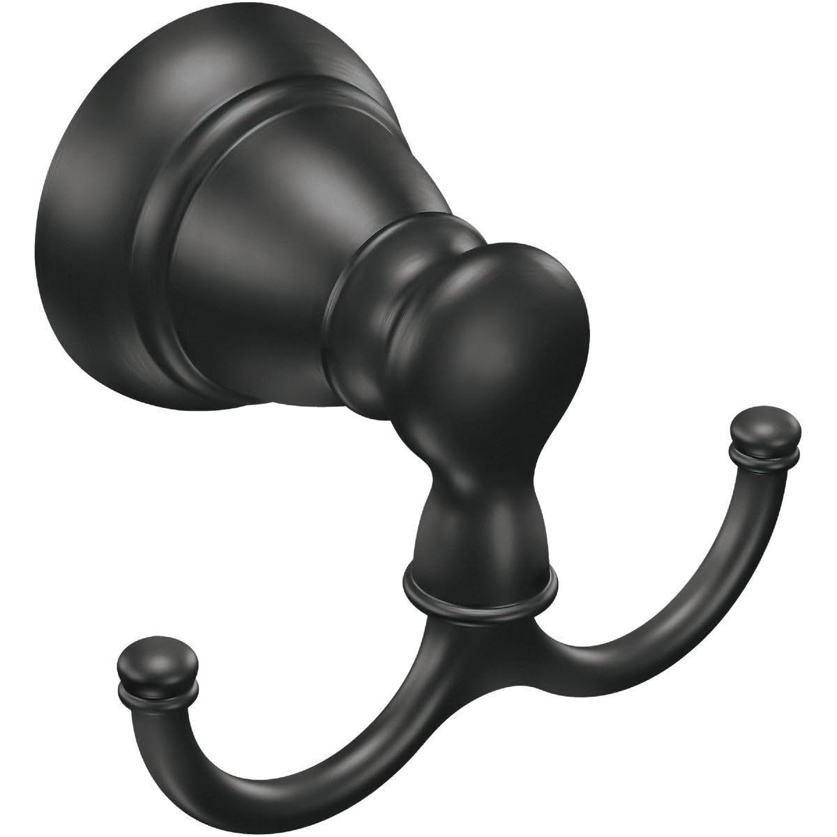 Banbury Double Robe Hook in Matte Black