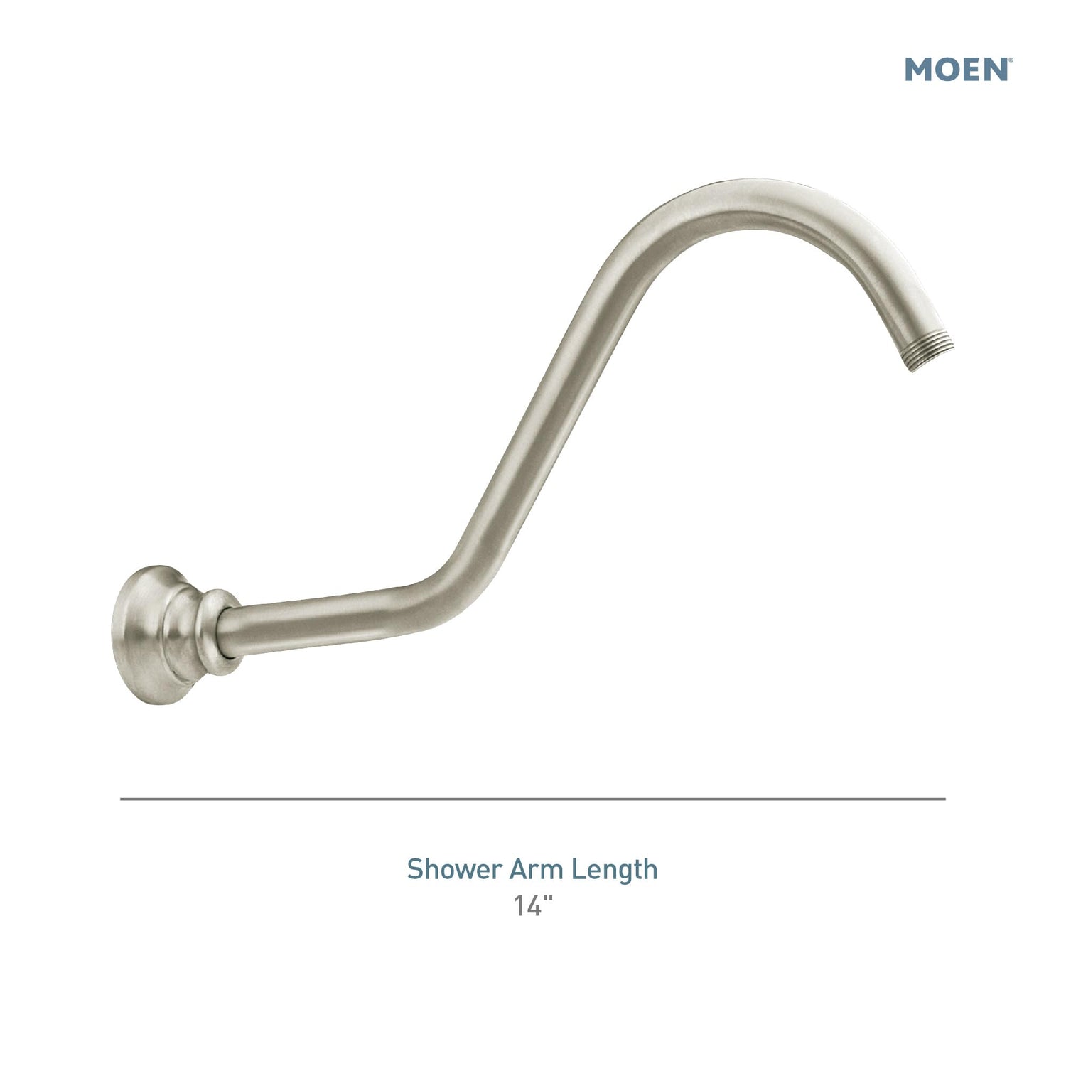 MOEN Waterhill S113BN 14" Shower Arm in Brushed Nickel