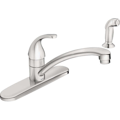 MOEN Adler 87604 Single Handle Deck-mount Kitchen Faucet with Sprayer in Chrome