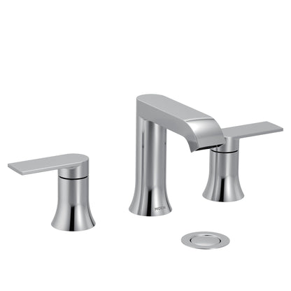 MOEN Genta LX TV6708 Widespread Bathroom Faucet Polished Chrome (Valve Included)
