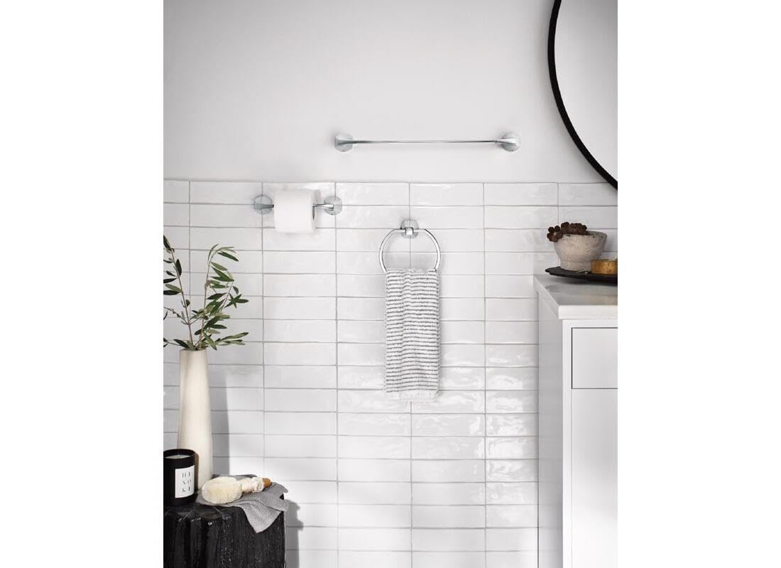 Moen MY8793CH Lindor Chrome pivoting Paper Holder Towel bar Towel Ring Chrome