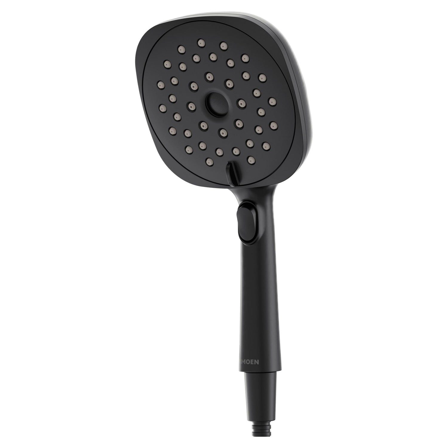 Moen Verso Eco-Performance Infiniti Dial Square Handheld Shower, 6-Inch Diameter Spray Head, Matte Black, 220H4EPBL