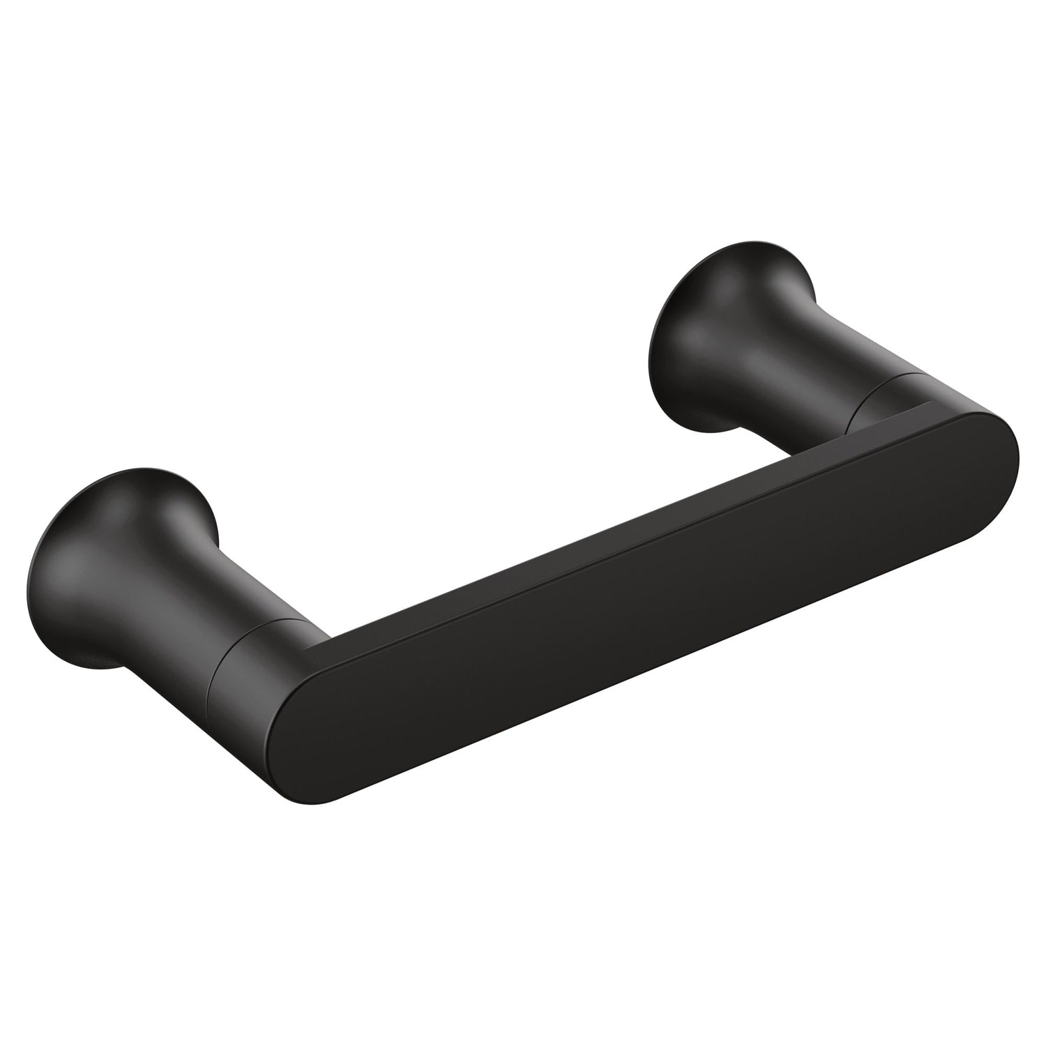Moen Genta LX Modern Wall Mount Pivoting Toilet Paper Holder for Bathroom, Matte Black, BH3808BL
