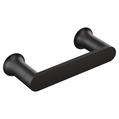 Moen Genta LX Modern Wall Mount Pivoting Toilet Paper Holder for Bathroom, Matte Black, BH3808BL