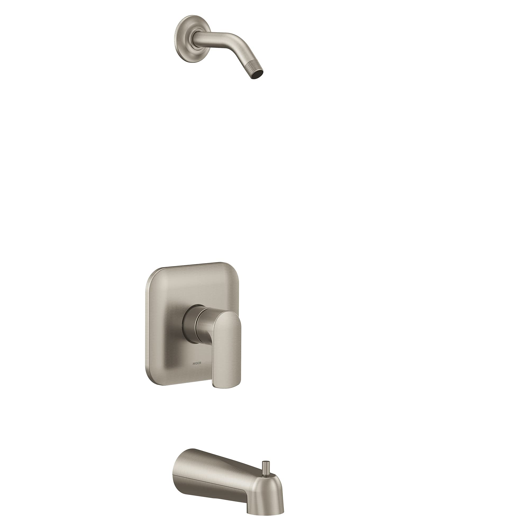 MOEN Rizon UT2813NHBN M-CORE 2-Series 1-Handle Tub and Shower Trim Kit in Brushed Nickel (Valve Required)