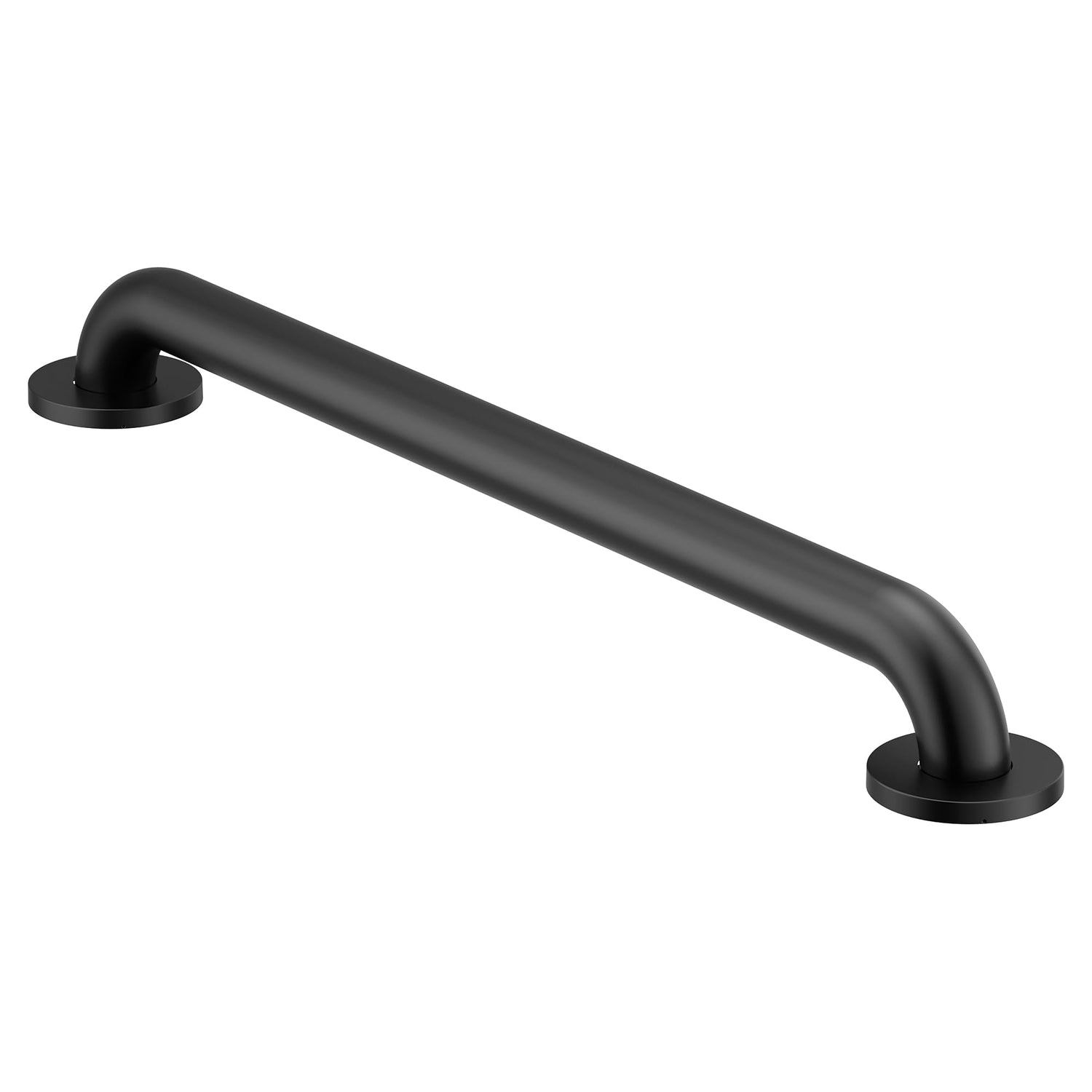 Moen Matte Black 24-Inch Stainless Steel Bath Safety Grab Bar with Concealed Screws, R8924BL