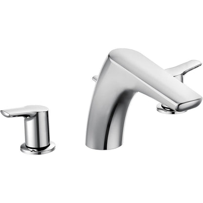 MOEN Method T986 Two-Handle Low Arc Roman Tub Faucet Trim in Chrome (Valve Required)
