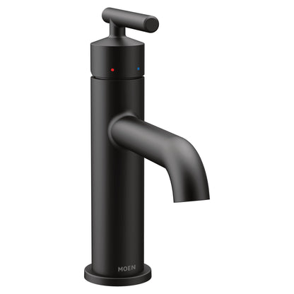 MOEN Gibson 6145BL One-Handle Single-Hole Faucet in Matte Black (Drain Included)