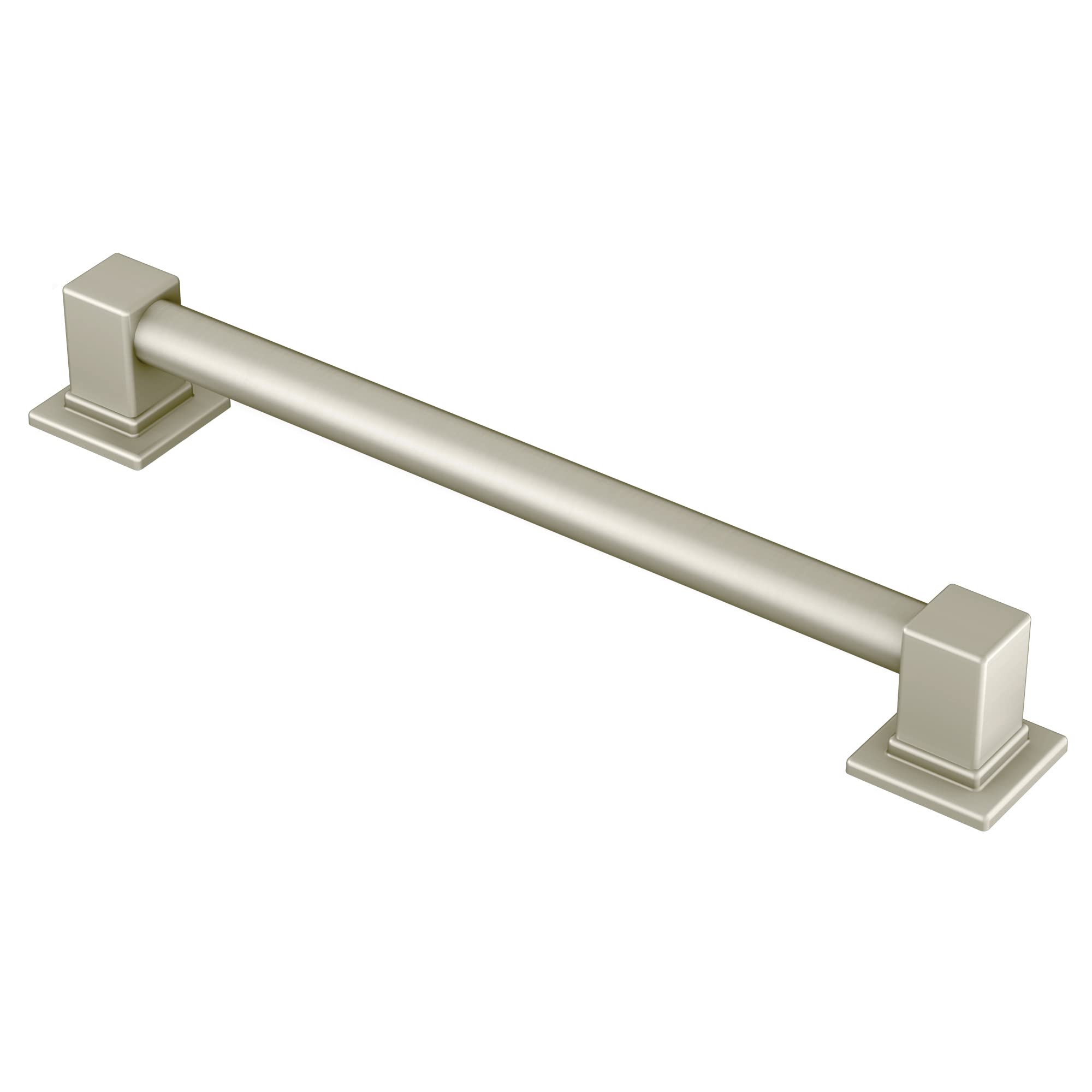 Moen YG8812BN Bathroom Safety 12-Inch Stainless Steel Modern Bathroom Grab Bar, Brushed Nickel