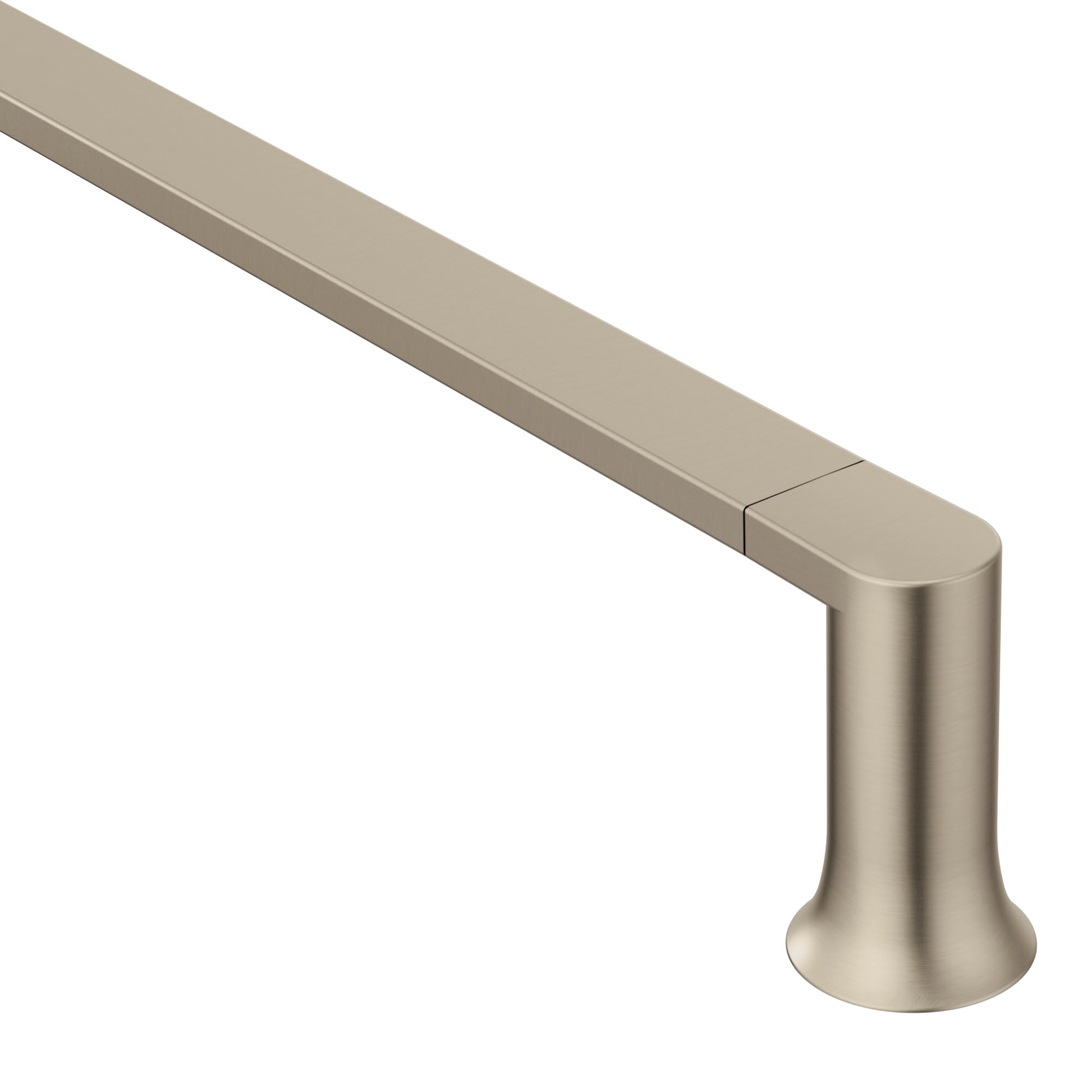Moen Genta LX Modern Single Kitchen or Bathroom Towel Bar, 24-Inch, Brushed Nickel, BH3824BN