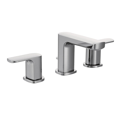 MOEN Rizon T6920 Two-Handle Widespread Bathroom Faucet Trim in Chrome (Valve Required)