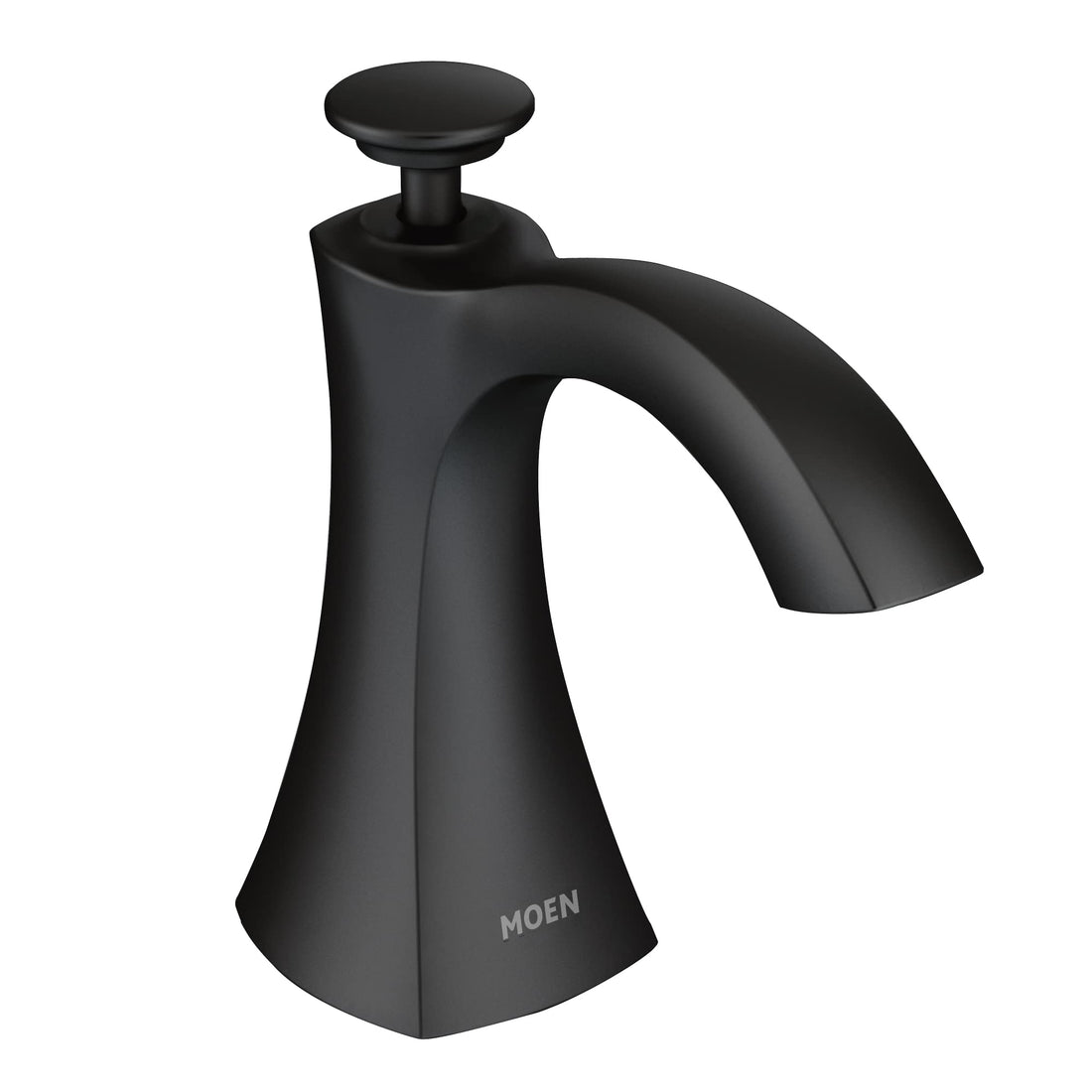MOEN Transitional S3948BL Deck Mounted Kitchen Soap Dispenser in Matte Black