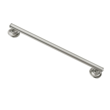 Moen LR8724D1GBN Home Care Safety 24-Inch Designer Bathroom Grab Bar with Curled Grip, 24 Inch, Brushed Nickel