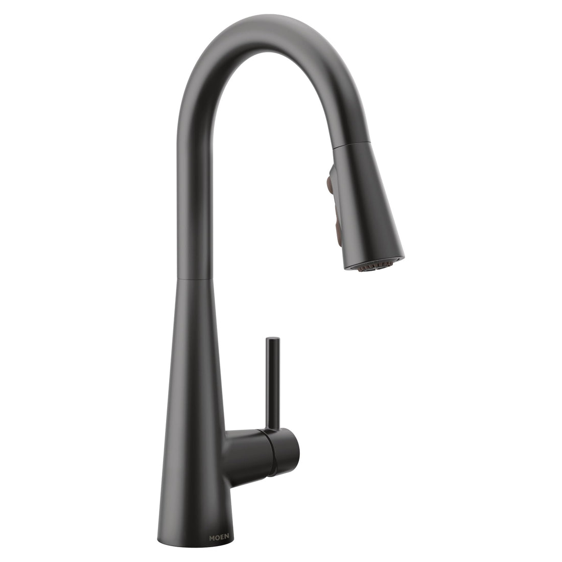 MOEN Sleek 7864BL One-Handle Pull-Down Kitchen Faucet Power Boost in Matte Black