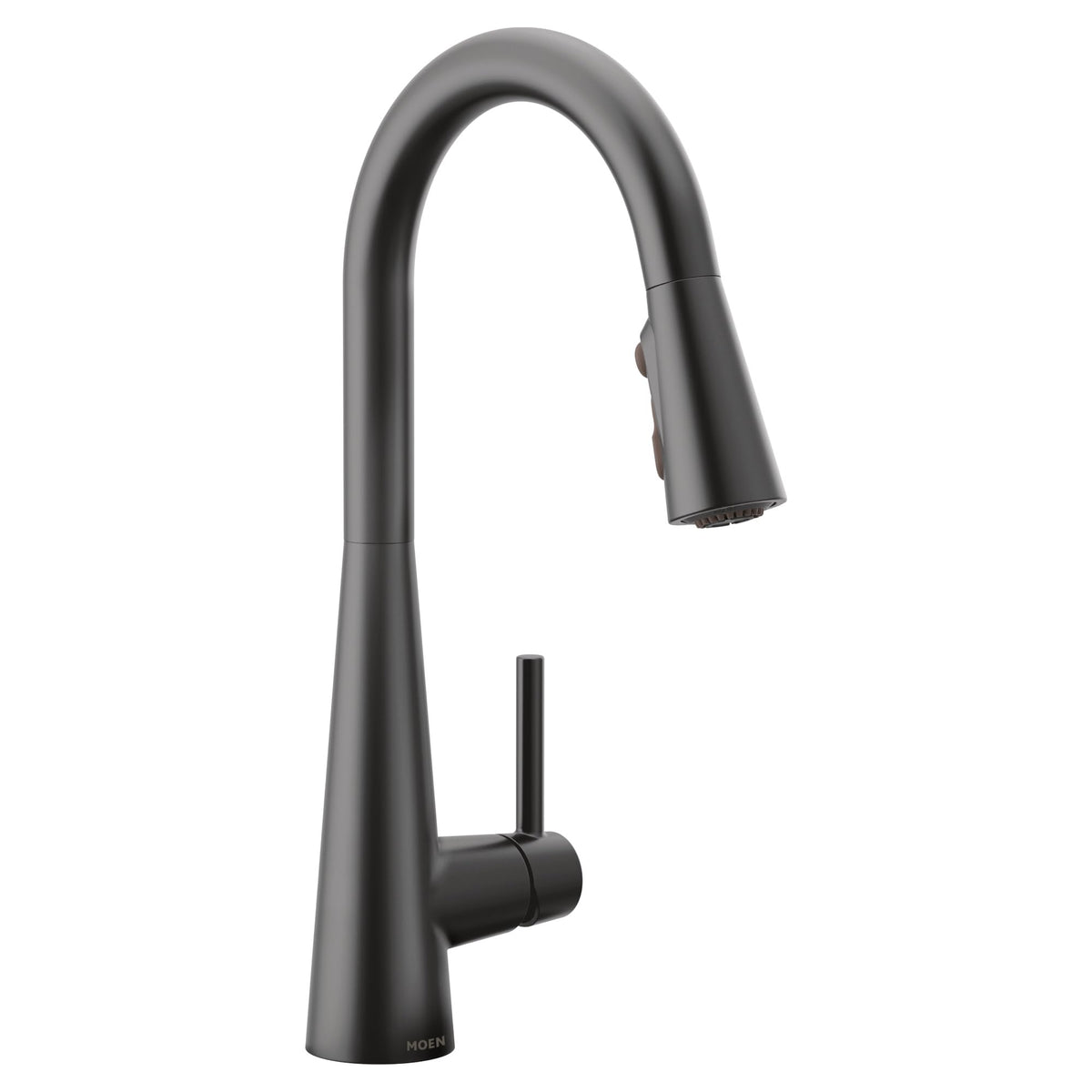 MOEN Sleek 7864BL One-Handle Pull-Down Kitchen Faucet Power Boost in Matte Black