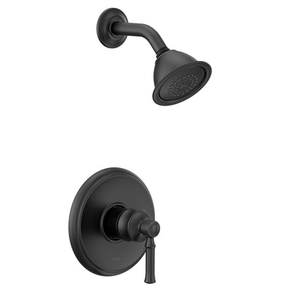 MOEN Dartmoor UT2182EPBL M-CORE 2-Series 1-Handle Shower Trim Kit in Matte Black (Valve Required)
