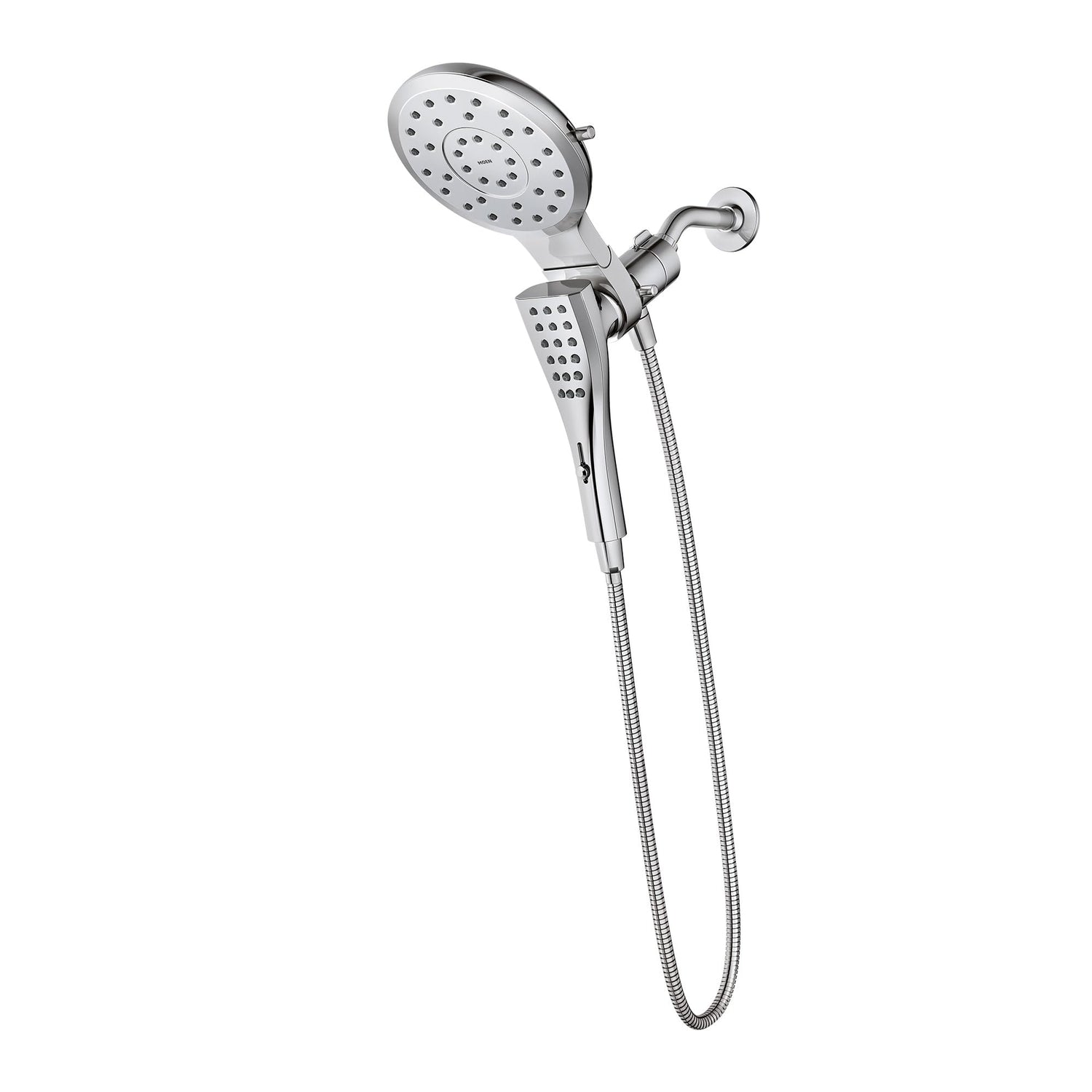MOEN Verso 220C3EP 8-Spray 7 in. Dual Wall Mount Fixed and Handheld Shower Head 1.75 GPM with Infiniti Dial in Chrome