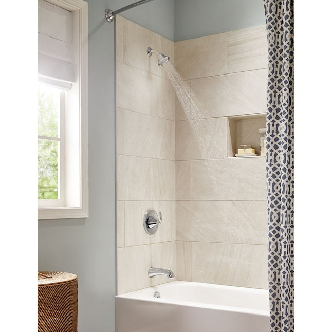 MOEN Glyde T2743BN 1-Handle 1-Spray Single-Handle Posi-Temp Tub and Shower Faucet Trim Kit in Brushed Nickel (Valve Not Included)