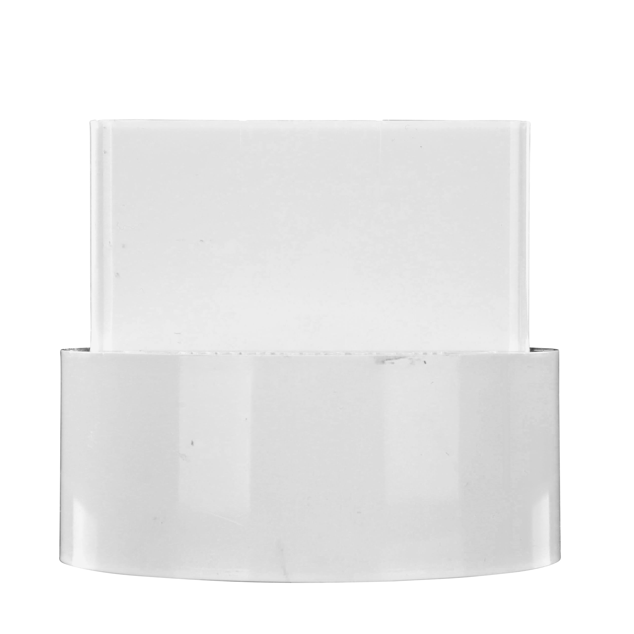 NDS 9P04 PVC Offset Downspout Adapter, Connects 2X3-Inch Downspout to 4-Inch Sewer and Drain Pipe, White