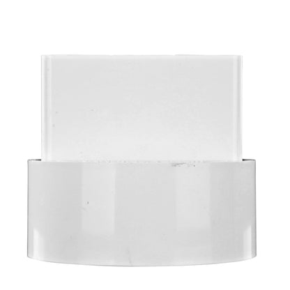 NDS 9P04 PVC Offset Downspout Adapter, Connects 2X3-Inch Downspout to 4-Inch Sewer and Drain Pipe, White