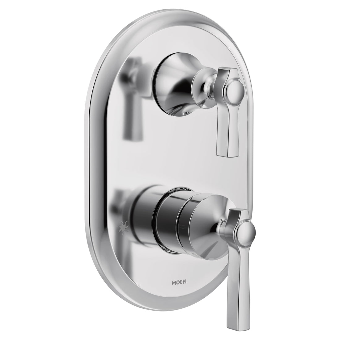 MOEN Flara UTS2411 M-CORE 3-Series 2-Handle Shower Trim in Chrome (Valve Required)