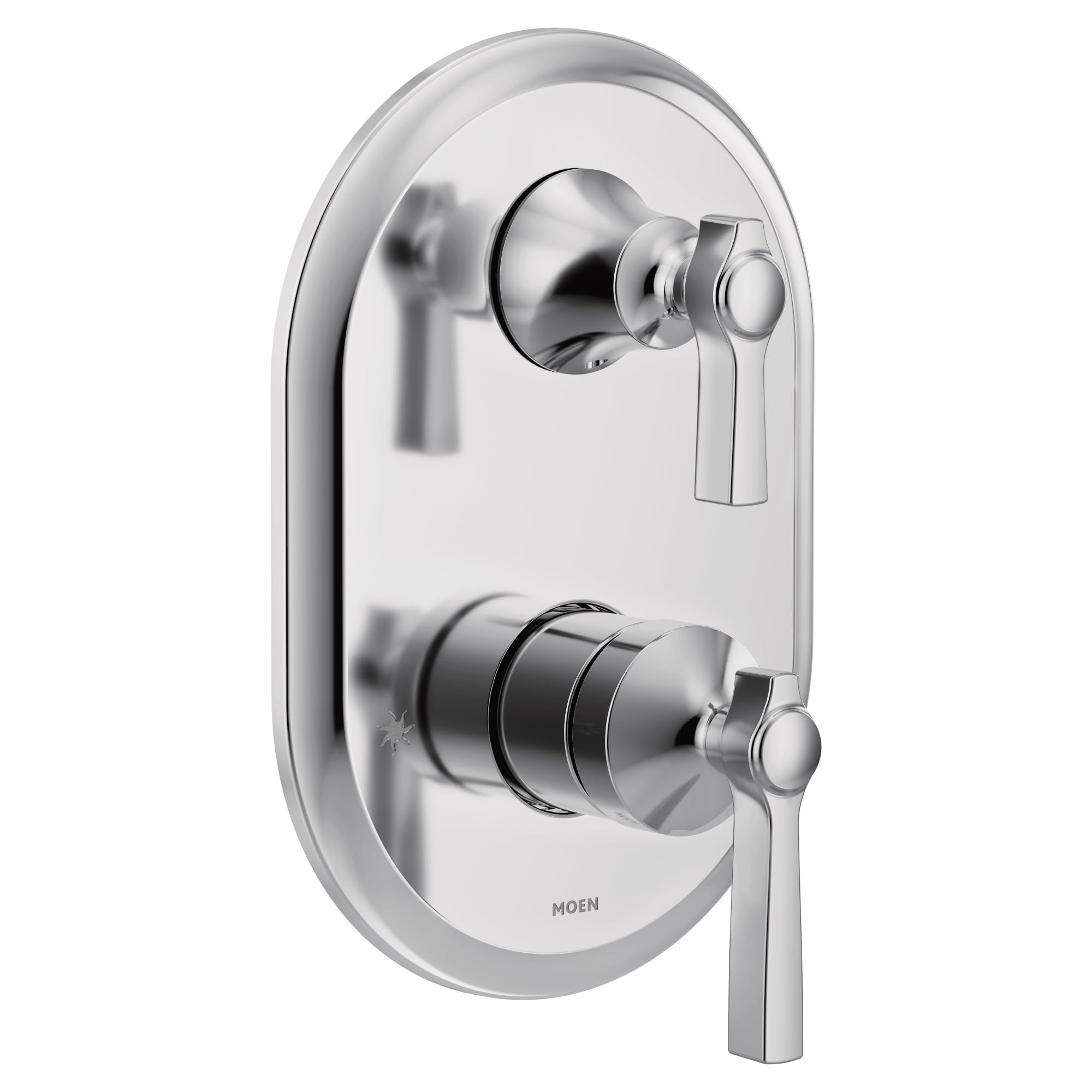 MOEN Flara UTS2411 M-CORE 3-Series 2-Handle Shower Trim in Chrome (Valve Required)