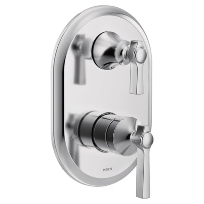 MOEN Flara UTS2411 M-CORE 3-Series 2-Handle Shower Trim in Chrome (Valve Required)