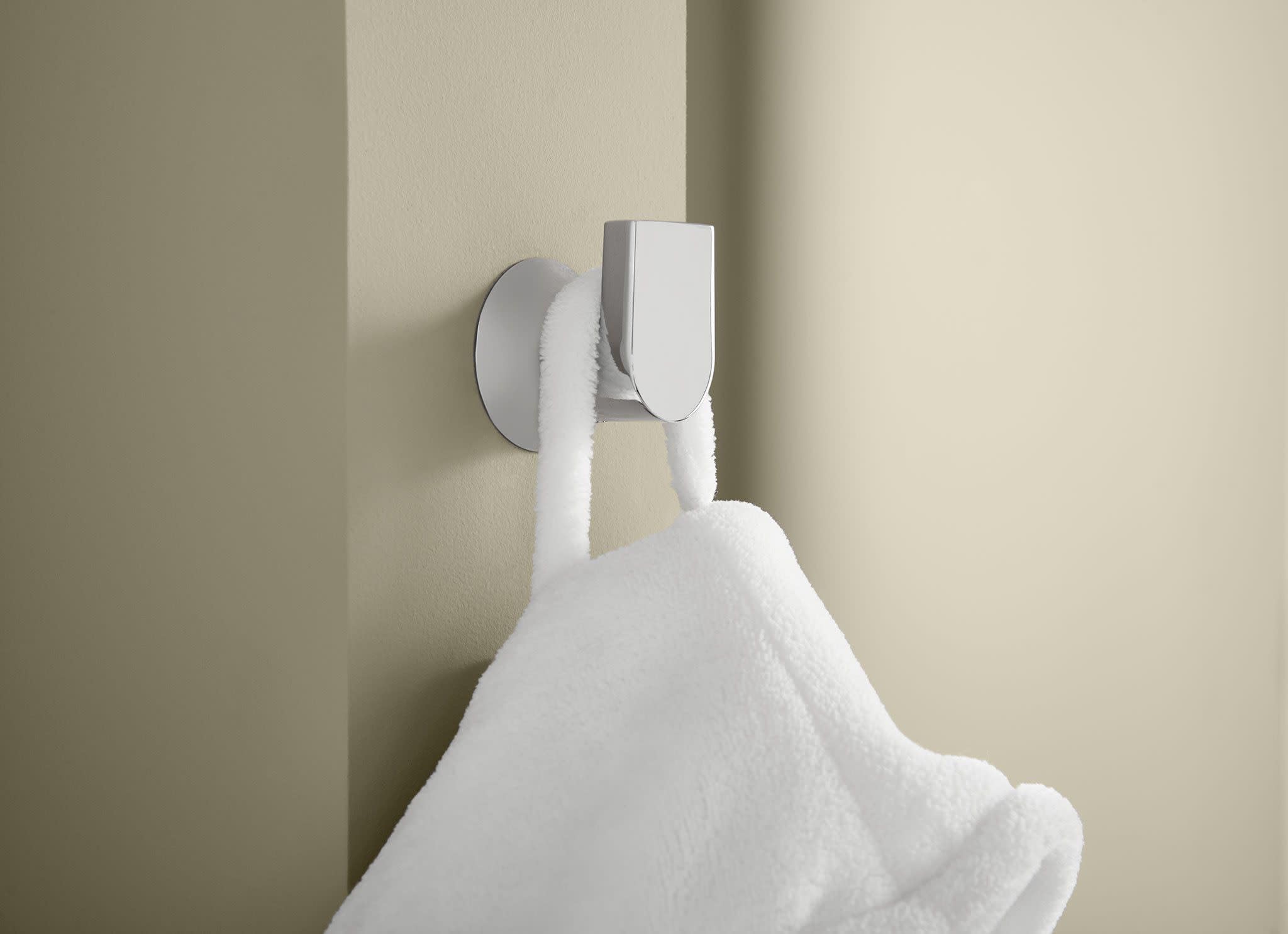Moen Genta LX Modern Single Robe Hook or Towel Hanger for Kitchen or Bathroom, Chrome, BH3803CH