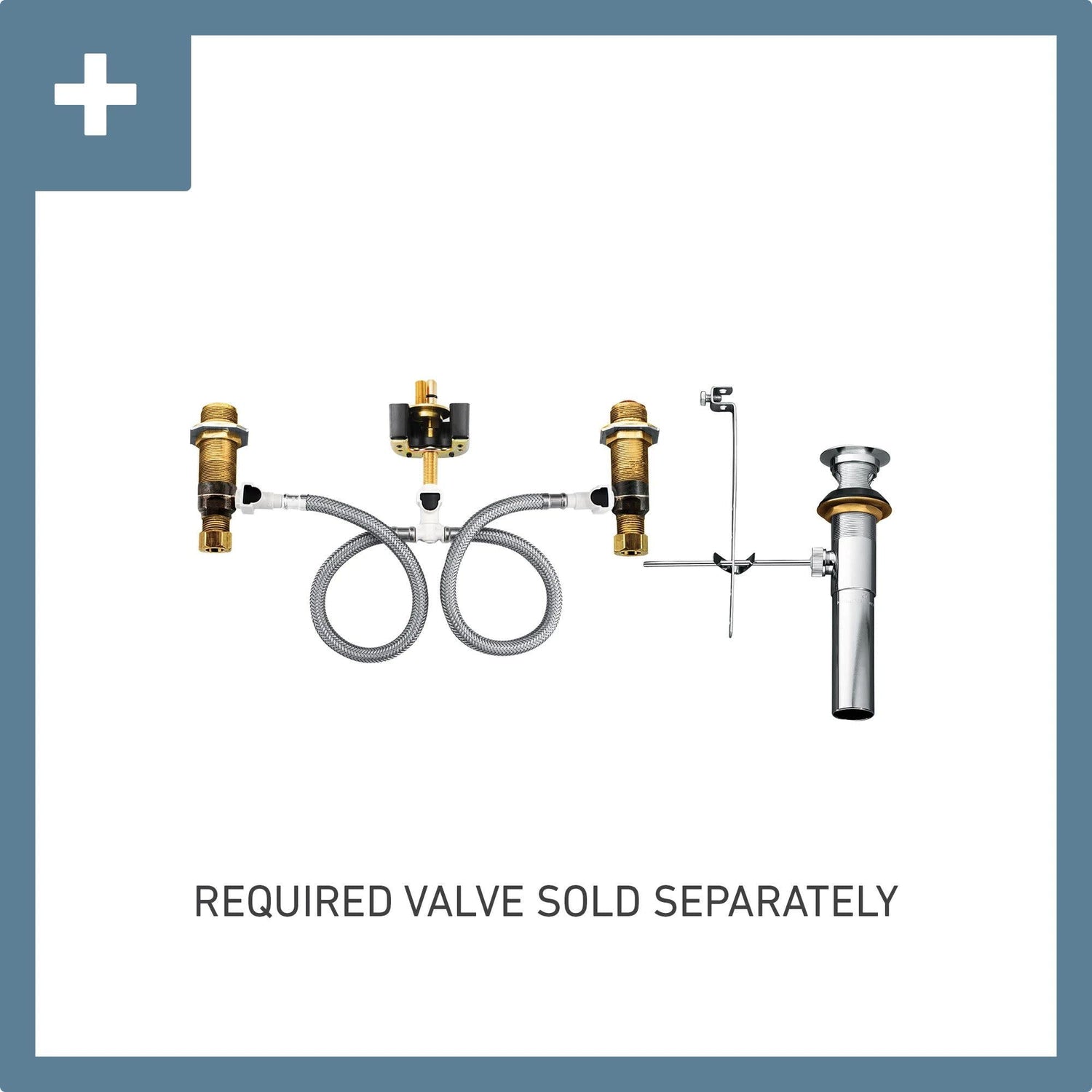 MOEN Rizon T6920 Two-Handle Widespread Bathroom Faucet Trim in Chrome (Valve Required)